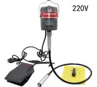Ponceuse à arbre flexible - CC30 - 24 000 tr/min - pédale - moteur suspendu - polisseuse de bijoux/outil rotatif - prise UE 220 V