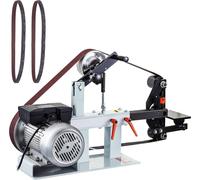 Ponceuse à bande 2 CV à vitesse constante, ponceuse à disque à bande 2 x 82 pouces avec 3 meules, ponceuse d'établi 110 V, meule de 12 pouces et support d'outil à plateau plat pour la fabrication de c