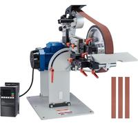 Ponceuse à bande 72 x 2 pouces avec variateur de fréquence et 3 moules de ponçage