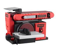 Ponceuse à Bande et à Disque-VEVOR-400 W-Bande Abrasive Réglable-101 6 x 914 4 mm-Table de Travail Réglable 0-45°
