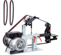 Ponceuse à bande Mophorn 5,08 x 208,28 cm Belt Disc Sander Combo Ponceuse à disque à bande, 2800 r/min Ponceuse à bande et à disque, PH 427 X 30,5 cm Disque de contact en caoutchouc Ponceuse à disque 