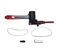 Ponceuse à bande pneumatique PolyGen 1/4 pouce, machine de polissage pneumatique 20 000 tr/min avec bande de 10 x 330 mm, corps en alliage d'aluminium pour le travail des métaux,