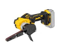 Ponceuse à bande, Ponceuse À Courroie Détail Sans Fil 680W Brushless Mini | 20V, 10 X 330mm Ponçage Bras Réglable 360°, Ceintures 16pcs