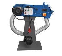 Ponceuse à bande pour métaux 150x2000 mm 18-36 m/s 3/4 kW 400V arrêt d'urgence avec aspiration intégrée Metallkraft MBSM150-240-2 AS