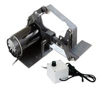 Ponceuse à bande sans brosse 762 * 25mm 800W Machine d'affûtage Angle fixe obtenu 6 coupe de polissage abrasive gratuite Bricolage et loisirs créatifs(Zwart)