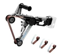 Ponceuse à bande sans fil pour Makita 18 V, 800 W avec bande abrasive de 760 mm, 3 vitesses, ponceuse avec 3 grains 80/100/120, ponceuse à bande pour poncer, polir et ébavurer (sans batterie)