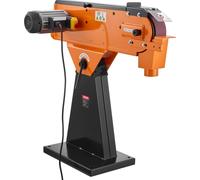 Ponceuse à bande VEVOR 7,62x200,7 cm, 2100 W, 900 tr/min, qualité industrielle, avec angle réglable de 0° à 45° & raccord d'aspiration des poussières pour le travail professionnel du bois & du métal