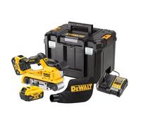 DeWalt Ponceuse à bande DCW220P2-QW 18V XR Brushless 75 x 533 mm avec 2x 5,0 Ah en coffret TSTAK
