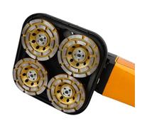 Ponceuse à béton 3800 W avec barre d'extension pour chantier | 100 mm, 3800 W, 0-6000 tr/min, 6 niveaux, disque de 100 mm, barre de 1,7 m, pour béton et pierre