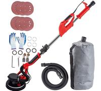 Ponceuse à cloison sèche 750 W, ponceuse électrique à cloison sèche, ponceuse pliable pour plaques de plâtre, avec poignée télescopique, ponceuse électrique, vitesse variable 800-1750 tr/min, ponceuse