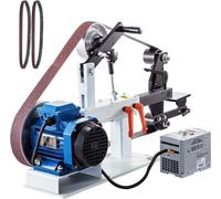 Ponceuse à disque et à bande d'établi Ponceuse d'établi 1,5 kW avec roue Ph 427 x 12 pouces Bande abrasive réglable, ponceuse à bande et à disque Central Machinery 0-2800 tr/min Ponceuses combinées