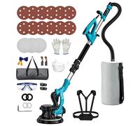 Ponceuse à plâtre, 1000 W, avec aspirateur intégré, 6 vitesses, 800-2200 tr/min