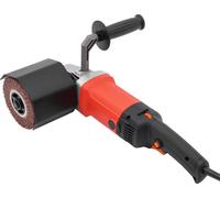 Ponceuse à satiner portative - Ponceuse à brosses - 2200 W - 6 vitesses 600-3000 tr/min - Rouleau Ø 12 cm - 2 rouleaux - Prise 220 V EU - Rouge
