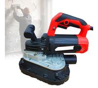 Ponceuse Ciment 2450W Ponceuse Mur avec Carter d'Aspiration | Machine à Poncer Puissante avec Double Support Ergonomique pour Rénovation Sol, Mur Brique et Briques Rouge(230v)