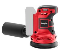 Ponceuse circulaire sans fil Energizer de 20 V : 10 000 tr/min, 6 vitesses, pad de 125 mm, sac de récupération. Accessoires inclus. Batterie non incluse.
