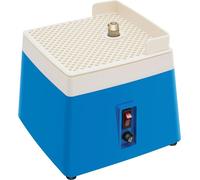 Ponceuse de bords pour verre et céramique - Mini ponceuse de table - 65 W - 4200 tr/min - Tête de ponçage diamantée 16 mm - Alimentation en eau automatique 350 ml - Prise UE - Bleu