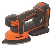 Ponceuse de détail Mouse sans fil - 18V - BLACK+DECKER - avec 1 batterie 18V 1.5Ah - chargeur - accessoires - boite de rangement - BDCDS18-QW