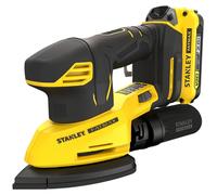 Ponceuse de finition 12000trs/min sans fil 18V STANLEY FATMAX Gamme V20 avec 1 batterie 2Ah, 1 chargeur 2A, en sac souple de transport