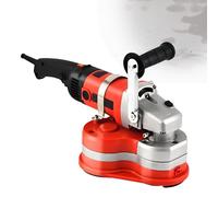 Ponceuse de sol portable à trois têtes - 2800 tr/min - Avec différents disques de meulage - Interrupteur de verrouillage de sécurité - Idéal pour un usage domestique et professionnel