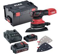 Ponceuse delta FLEX ODE 2-100 18-EC 18V avec 2x2,5Ah + chargeur et 100 abrasifs en L-BOXX