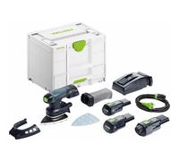 Ponceuse delta sans fi DTSC 400 3.0 I-Set - FESTOOL - avec 2 batteries 18V 3.0 Ah - chargeur - Systainer -