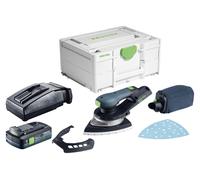 Ponceuse delta sans fil Festool DTSC 200-Basic 18 V 145 x 195 mm sans balais + 1 batterie 4,0 Ah + chargeur + Systainer
