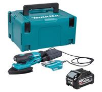 Ponceuse delta sans fil Makita BO 006 CGU101 40 V max. 100 x 150 mm, course de 3,0 mm, sans balais + 1 batterie 4,0 Ah + Makpac - sans chargeur
