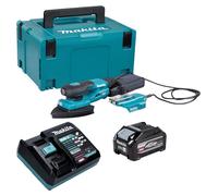 Ponceuse delta sans fil Makita BO 006 CGU101 40 V max. 100 x 150 mm, course de 3,0 mm, sans balais + 1 batterie 4,0 Ah + chargeur + Makpac
