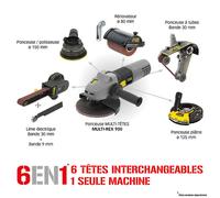 Ponceuse disqueuse - FARTOOLS - MULTIREX900 - 900 W - 150 mm - Variateur de vitesse
