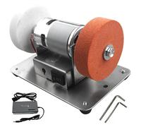 Ponceuse double - Ponceuse combinée à disque et à bande - 100 W - 7 vitesses - Ponçage grossier et fin - Électrique
