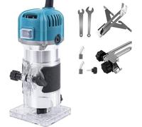 Ponceuse électrique à bande - 6 vitesses - 800 W - 30 000 tours par minute - Ponceuse manuelle pour chants en bois