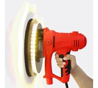 Ponceuse électrique pour cloison sèche 1250 W avec système de collecte de poussière, 6 vitesses et lumière LED