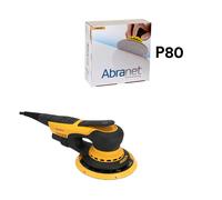 Ponceuse excentrique Ø125/150 mm DEROS II 5650CV + 50 Abranet Ø150mm P80 MIRKA