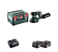 Ponceuse excentrique Ø125 mm 18V SXA 18 LTX 125 BL + 2 batteries 18V 5.2 Ah + 1 chargeur rapide ASC 145 METABO
