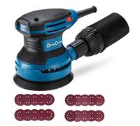 Ponceuse excentrique 125 mm - Ponceuse 380 W - 8000 à 12800 tr/min - 6 vitesses - Avec bac à poussière