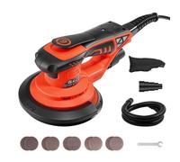 Ponceuse Excentrique 152 mm 400 W Ponceuse Orbitale sans Balais CA pour Ponçage de Bois 7 Vitesses Variables 4000-10000 tr/min