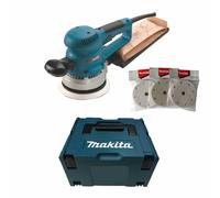 Ponceuse excentrique 310W avec 30 accessoires dans coffret - MAKITA BO6030JX