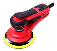 Ponceuse excentrique 350W sans balais - Plateau 150 mm, course 2,5 mm, 5 vitesses - Idéale pour bois, polissage, bricolage