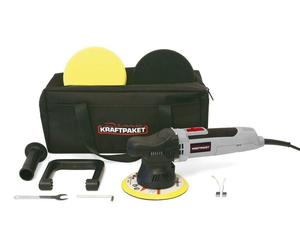 Ponceuse excentrique 650 W, arbre de 9 mm, vitesse variable, avec accessoires