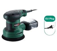 Ponceuse excentrique aléatoire, puissance de 300W, vitesse de 7000 à 13000 tr/min, diamètre du plateau de 125 mm, course excentrique de 2 mm, système d'aspiration intégré