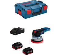 Ponceuse excentrique BOSCH GEX 18V-125 (2 x 5,0 Ah + GAL18V-40 + L-Boxx 136)