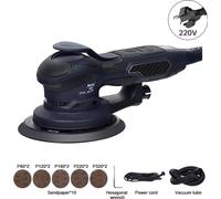 Ponceuse excentrique électrique - 350 W - Course de 5,0 mm - 11 000 tr/min - Plateau de ponçage 70 × 198 mm - 220 V - 50 Hz