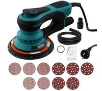 Ponceuse excentrique électrique - Ponceuse multifonction de 360 W - Moteur sans balais - 10 000 tr/min - Travaux sur bois et ponçage