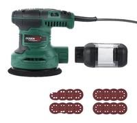 Ponçeuse excentrique électrique, puissance de 300W, plateau de ponçage de 125 mm, vitesse de 7000 à 13000 tr/min, diamètre d'excentration de 2 mm, fonction de vitesse variable