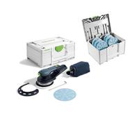 Ponceuse excentrique hybride Ø150 mm 18V ETSC 2 150-Basic + Systainer de 120 abrasifs FESTOOL