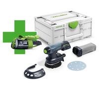 Ponceuse excentrique hybride 18V ETSC 125-Basic-Ergo + 1 batterie + coffret SYS3 M 187 - FESTOOL - 577030