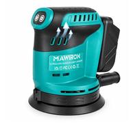 Ponceuse excentrique - MAWIRON - 125 mm - Sans fil compatible Makita 18V - Sans balais - Sac à poussière