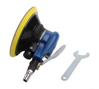 Ponceuse excentrique pneumatique 150 mm, 13500 tr/min, pour polissage de voiture et ponçage du bois/métal, papier abrasif inclus, compacte pour atelier et bricolage (avec aspirateur)