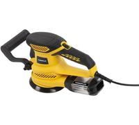 Ponceuse Excentrique Powerplus 450W, Ø 125 mm, Bac de Récupération de Poussière, Système Auto-agrippant