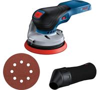 Ponceuse excentrique sans-fil BOSCH GEX 18V-125 - 0 601 372 201 Professional (vendu sans batterie) en carton avec accessoires